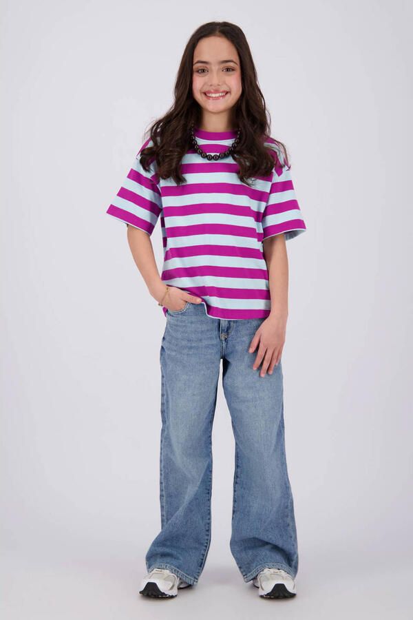 Vingino gestreepte T-shirt paars