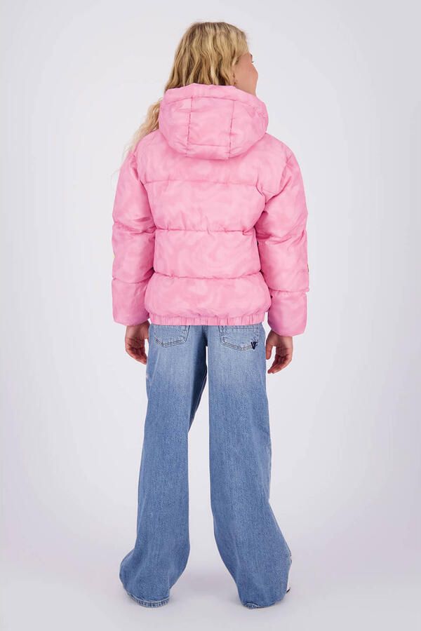 Vingino gewatteerde winterjas met print roze - Foto 3
