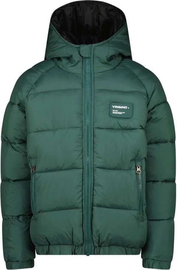 Vingino gewatteerde winterjas Tesfa groen - Foto 2