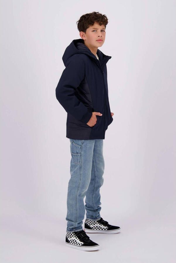 Vingino gewatteerde winterjas Threno donkerblauw