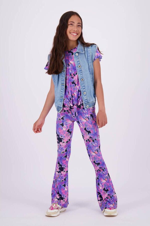 VINGINO gilet Taira light vintage Blauw Meisjes Denim Klassieke kraag Effen 176 - Foto 2