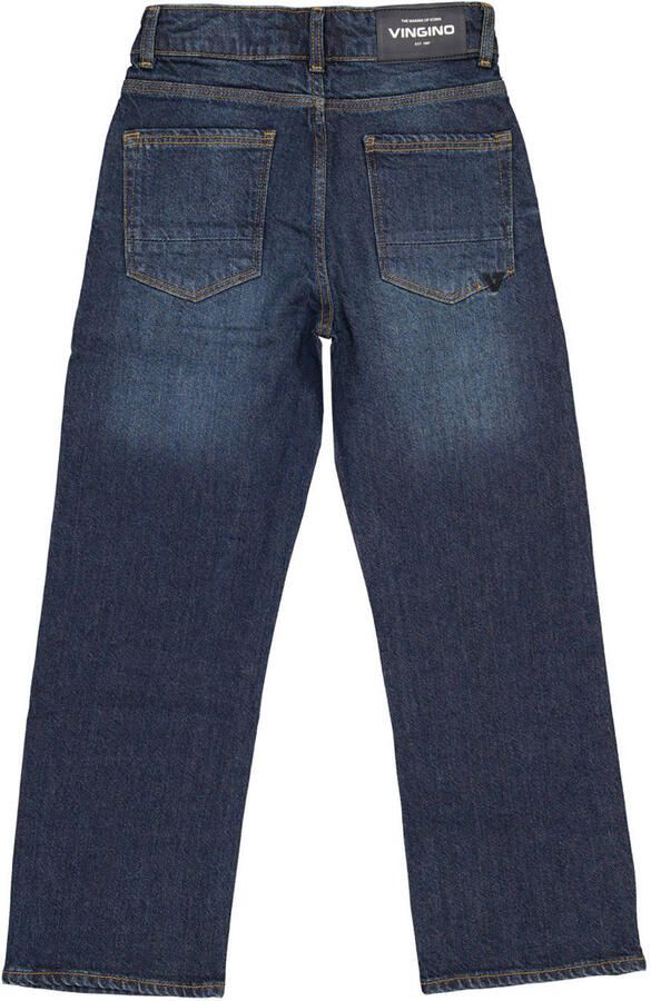Vingino Gustavo essential relaxed fit loose fit jeans deep dark