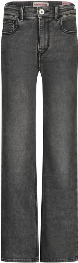 VINGINO high waist loose fit jeans GIULIA stone grey Grijs Meisjes Denim 170 - Foto 5