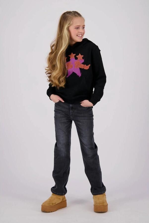 Vingino high waist straight leg jeans Catie washed black - Foto 3