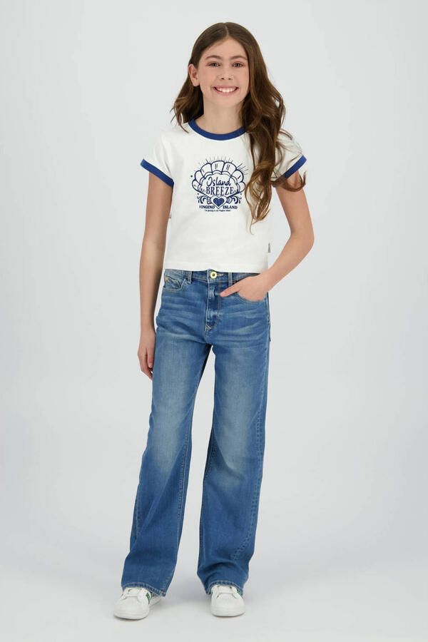 Vingino high waist flared jeans medium blue denim