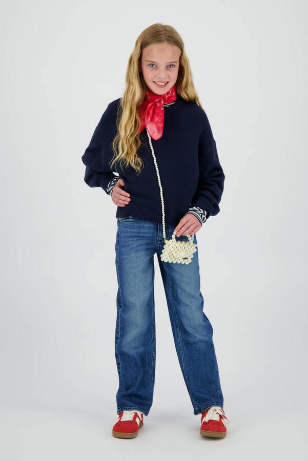 Vingino high waist wide leg jeans dark blue denim
