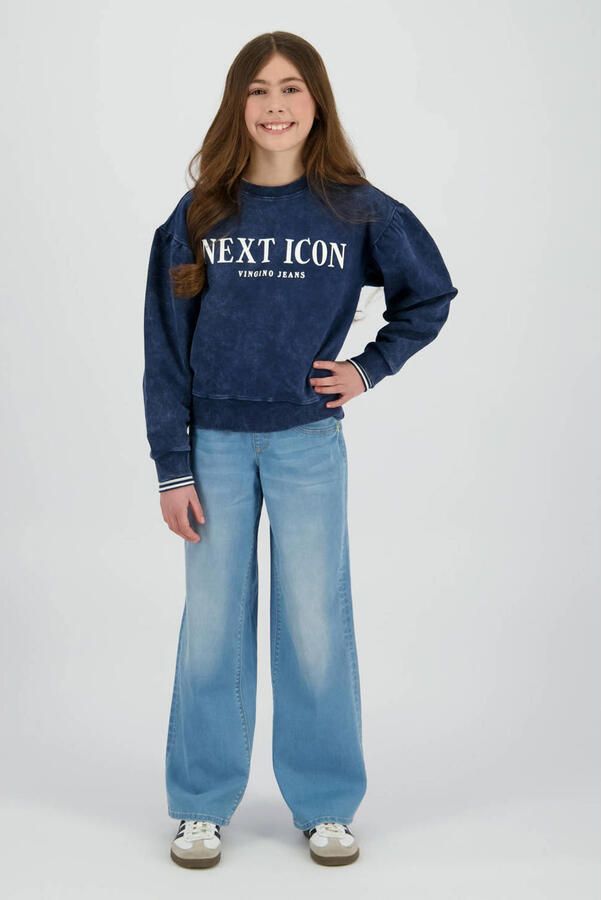 Vingino high waist wide leg jeans light blue denim - Foto 3