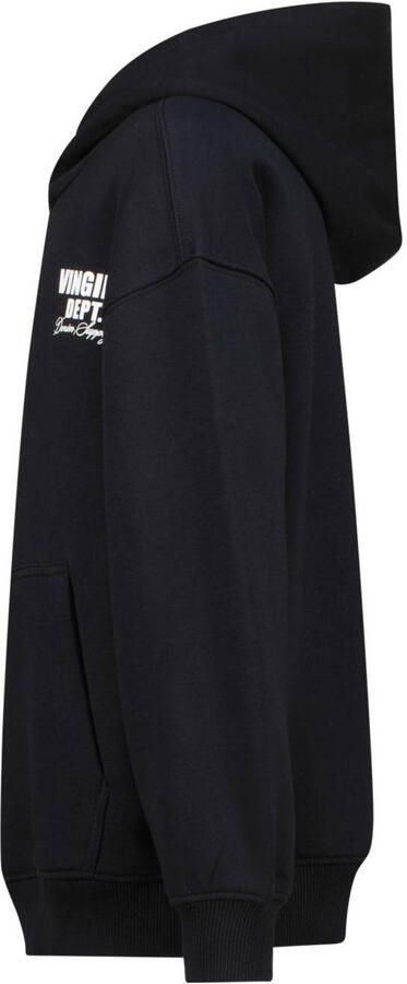 VINGINO hoodie Basic met printopdruk zwart Sweater Printopdruk 104 - Foto 2