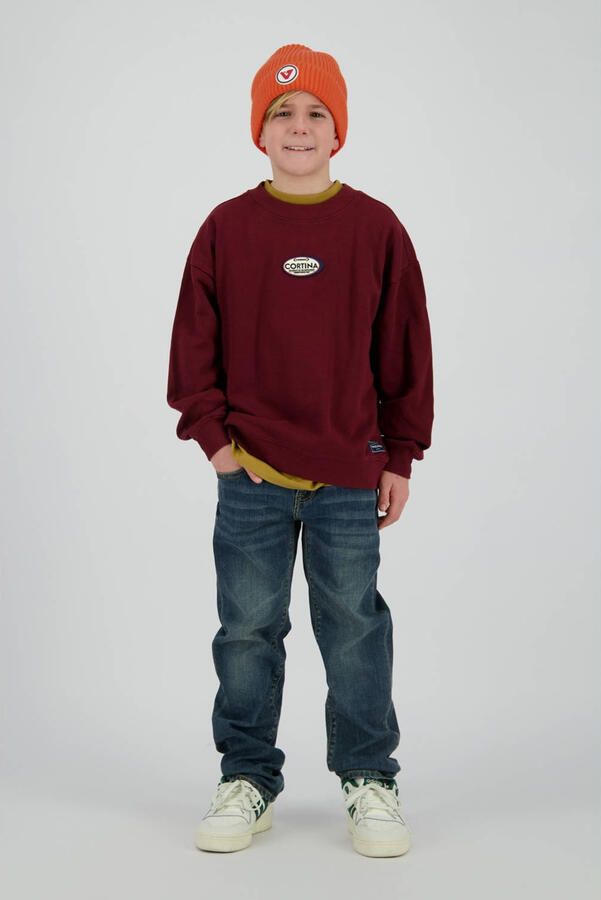 Vingino sweater met backprint bruin
