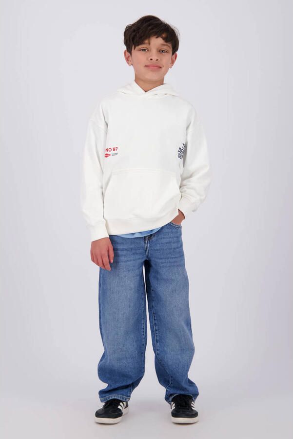 Vingino hoodie met backprint wit