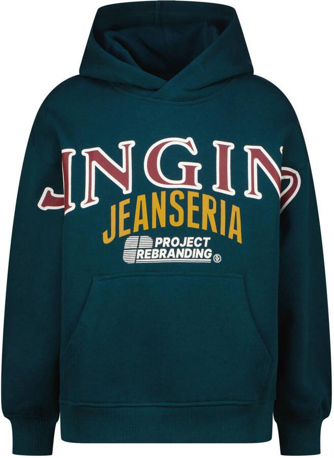Vingino hoodie met logo donkergroen
