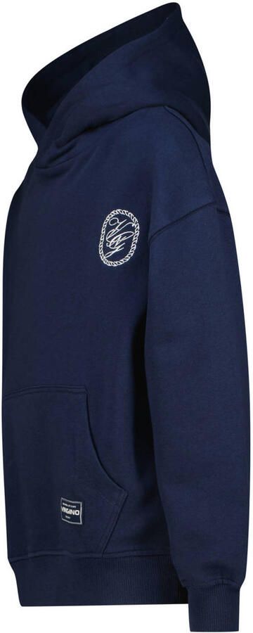 Vingino hoodie met print donkerblauw