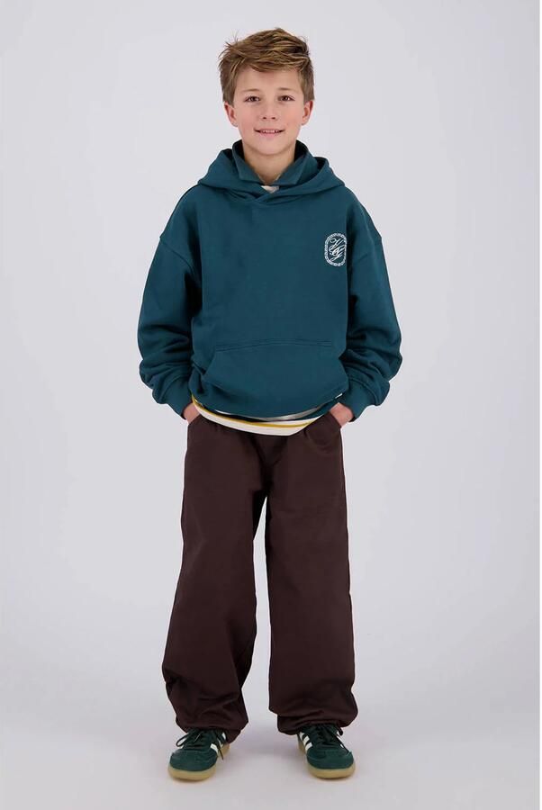 Vingino hoodie met print donkergroen