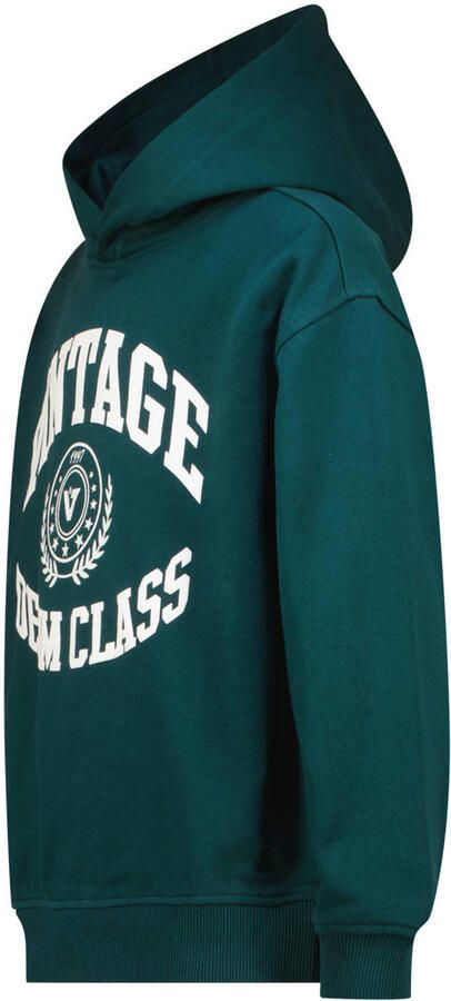 Vingino hoodie met print donkergroen