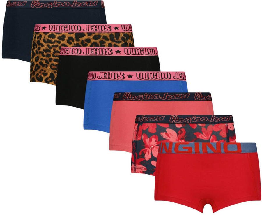 Vingino junior shorts met print (set van 7)