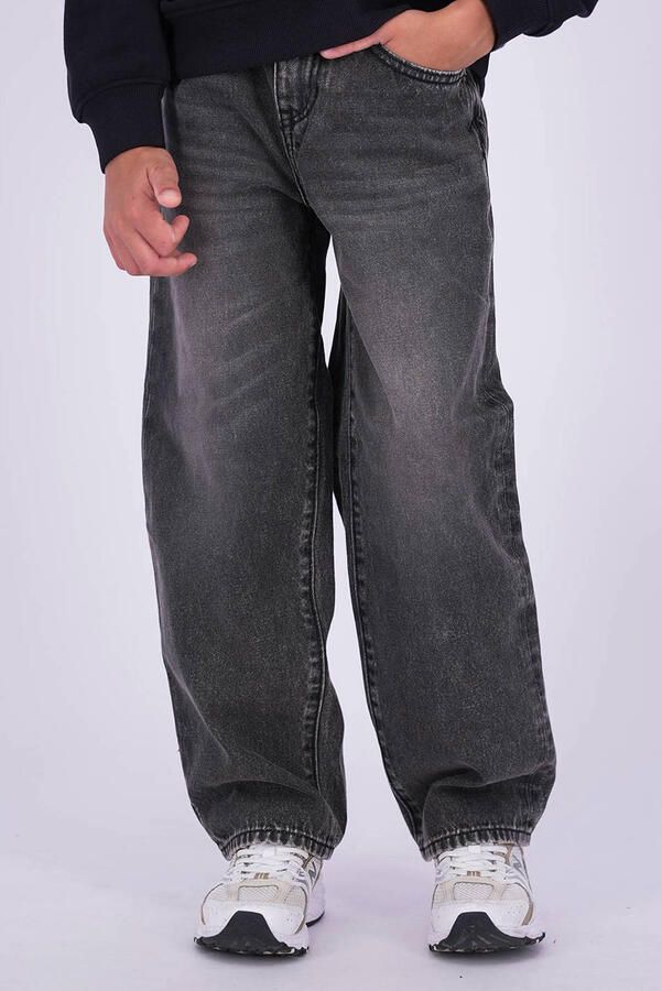 Vingino Kent baggy jeans grijs Jongens Denim Effen