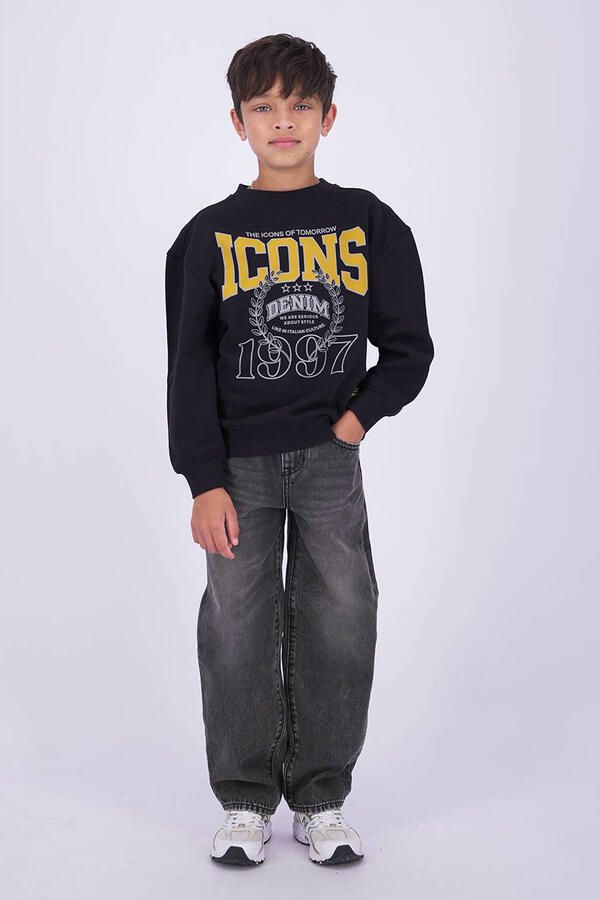 Vingino Kent baggy jeans grijs Jongens Denim Effen - Foto 2