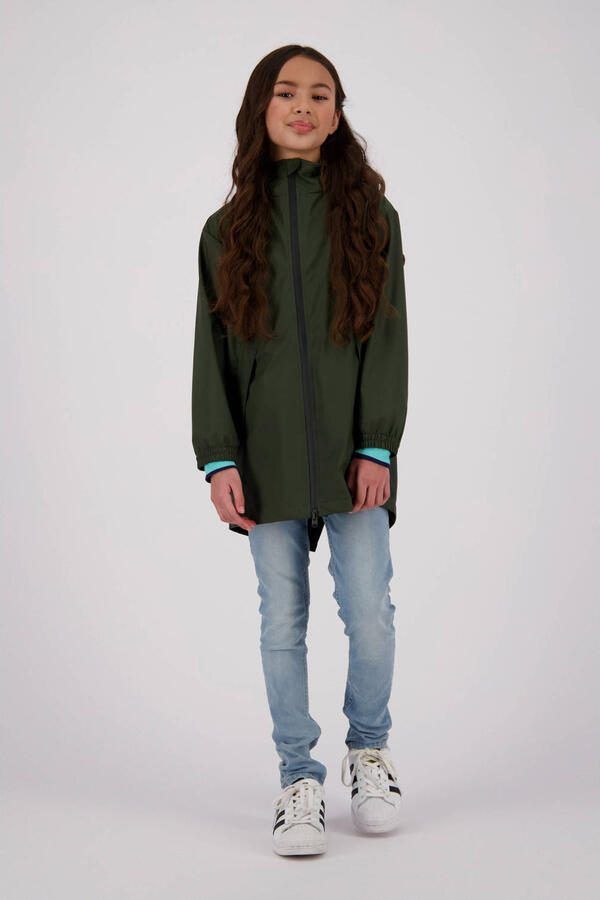 VINGINO kids regenjas Thunder armygroen Polypropyleen Capuchon 110 116 - Foto 3
