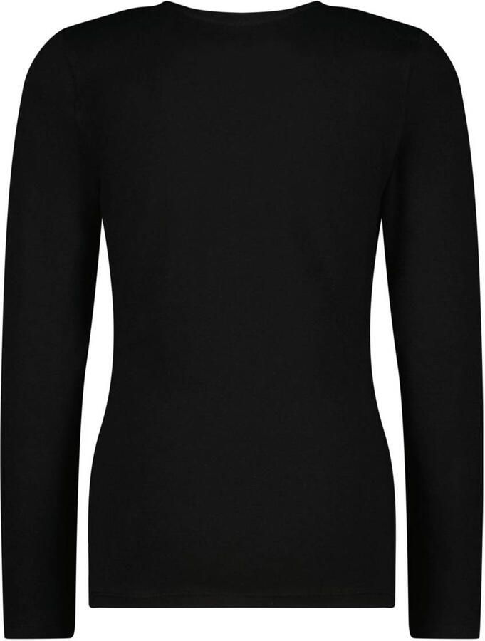 VINGINO longsleeve Joliene met printopdruk zwart Meisjes Stretchkatoen Ronde hals 104