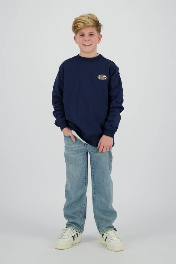 Vingino longsleeve met backprint donkerblauw