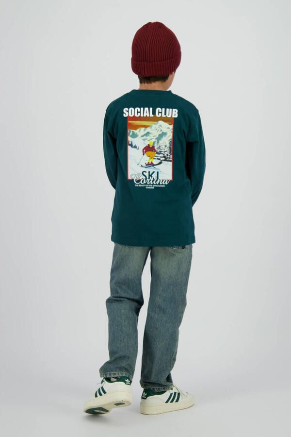 Vingino longsleeve met backprint donkergroen - Foto 3