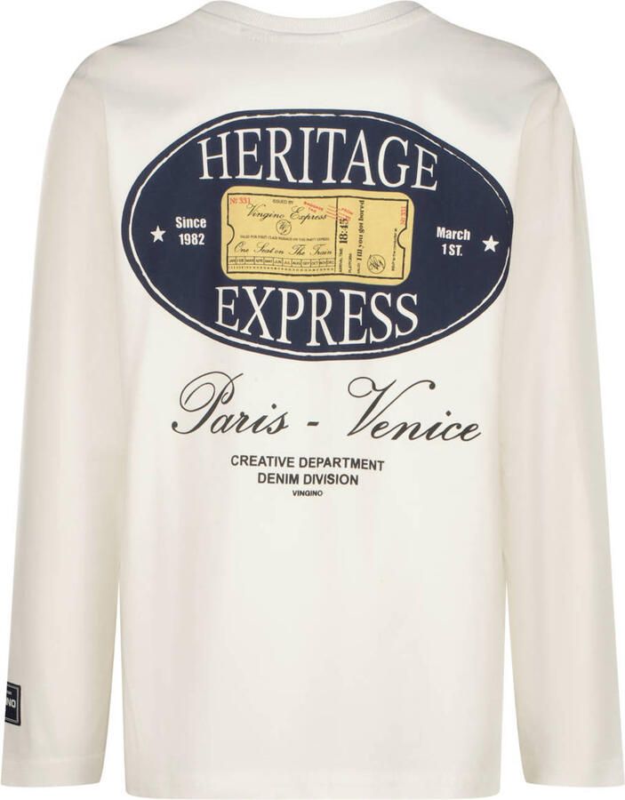 Vingino longsleeve met backprint wit - Foto 2