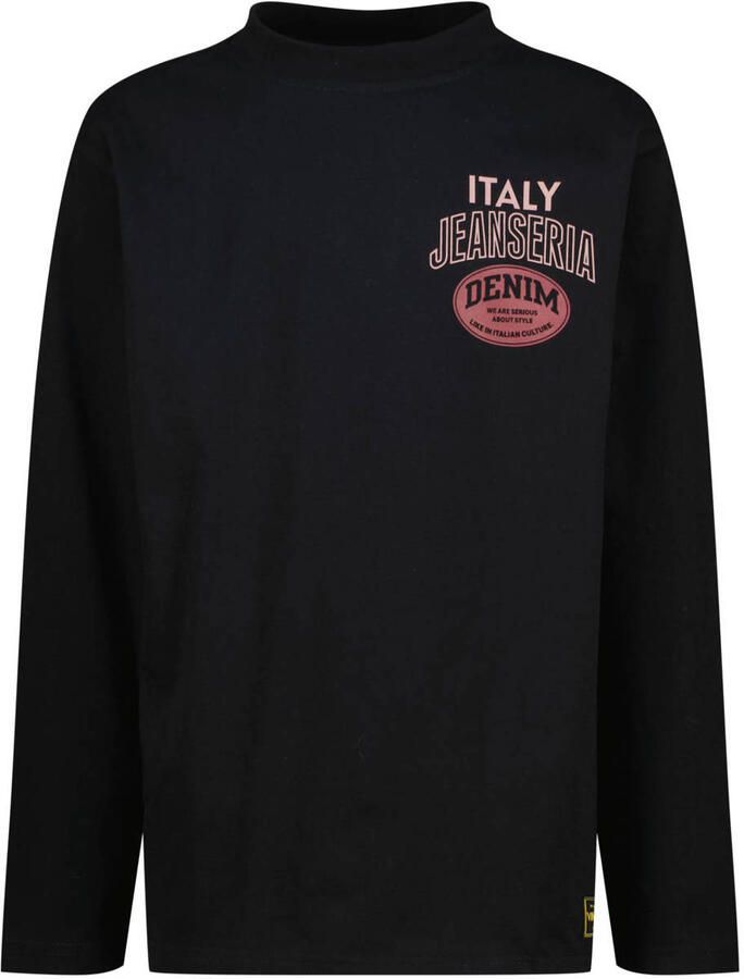 Vingino longsleeve met backprint zwart
