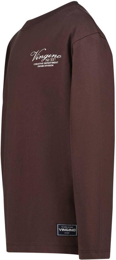 Vingino longsleeve met logo donkerbruin - Foto 2