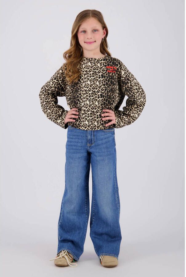 Vingino wide leg jeans dark blue denim