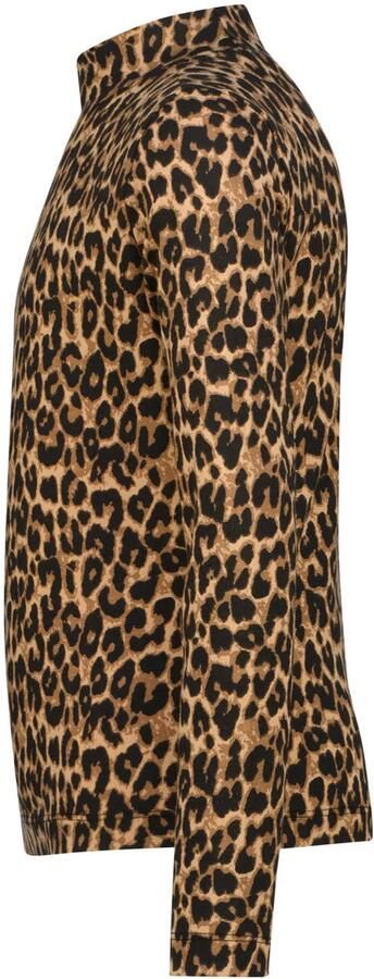 Vingino longsleeve met panterprint bruin zwart Meisjes Stretchkatoen Col - Foto 3