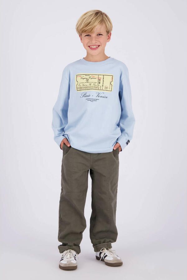 Vingino longsleeve met print lichtblauw