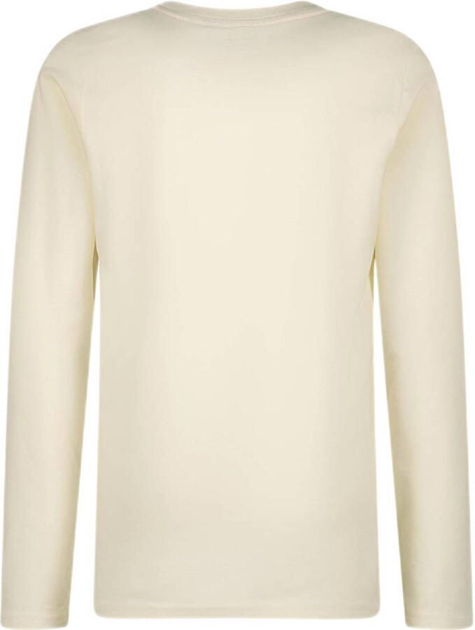 VINGINO longsleeve Vior met printopdruk off white Wit Jongens Katoen Ronde hals 104 - Foto 2