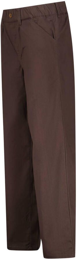 Vingino loose fit casual broek donkerbruin Jongens Stretchkatoen Effen - Foto 6