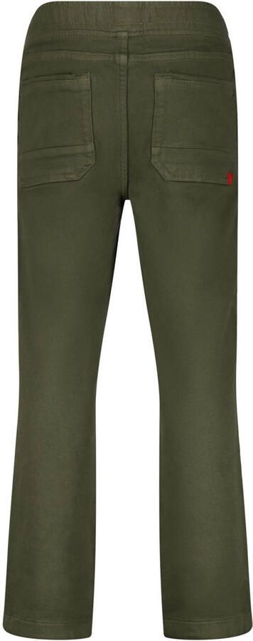 Vingino loose fit jeans olijfgroen