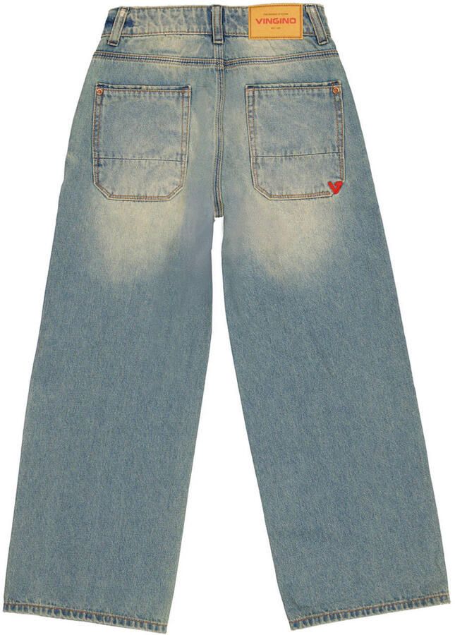Vingino Luca baggy jeans old vintage Blauw Jongens Denim Effen - Foto 5
