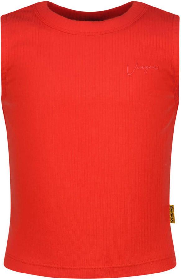Vingino mouwloze top rood