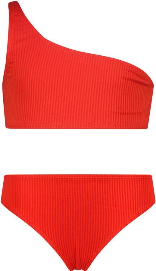 Vingino one shoulder bikini rood