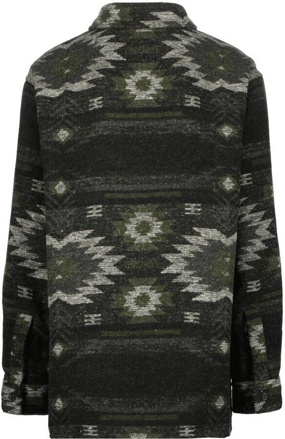 VINGINO overshirt Lefso met all over print zwart groen beige Overhemd Jongens Polyester Klassieke kraag 104 - Foto 2