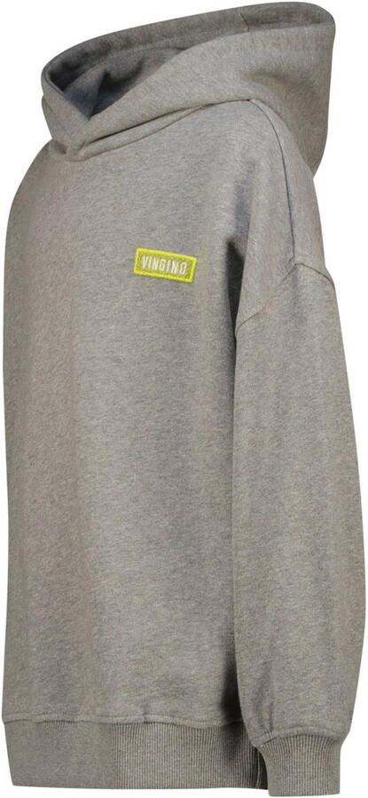 Vingino oversized hoodie met backprint grijs - Foto 3
