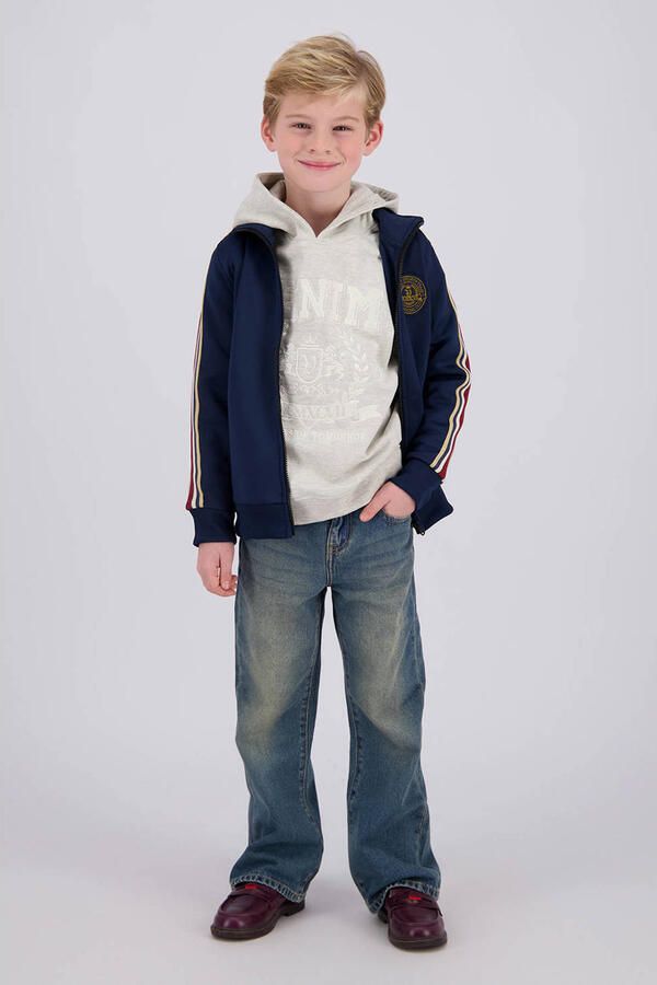 Vingino oversized hoodie met print beige Sweater Printopdruk - Foto 2