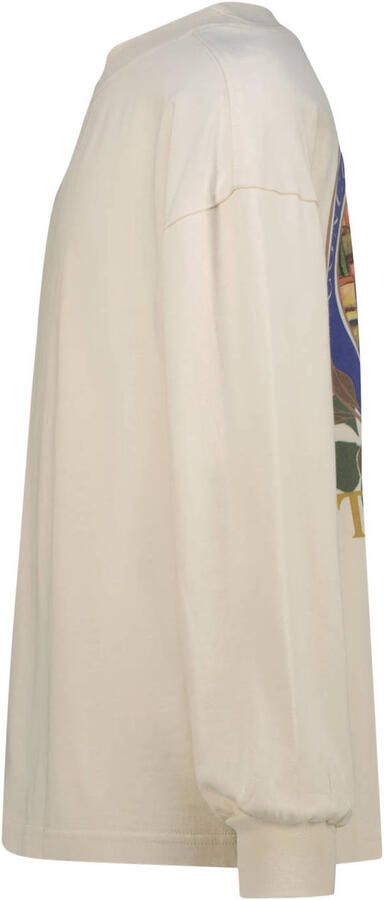 Vingino oversized longsleeve met backprint beige Jongens Katoen Ronde hals - Foto 3