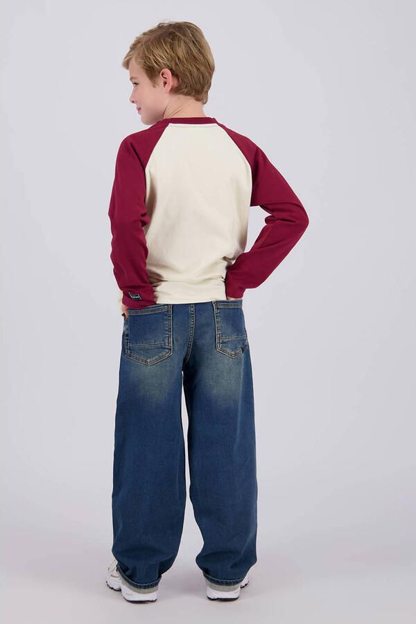 Vingino oversized longsleeve met print donkerrood - Foto 3