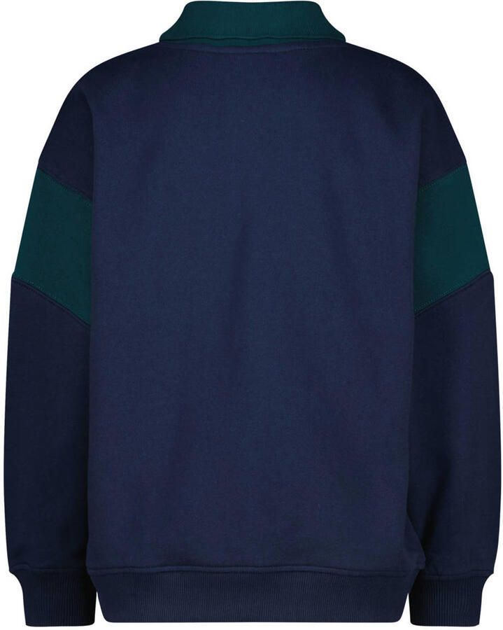 Vingino oversized sweater donkerblauw donkergroen Meerkleurig - Foto 2