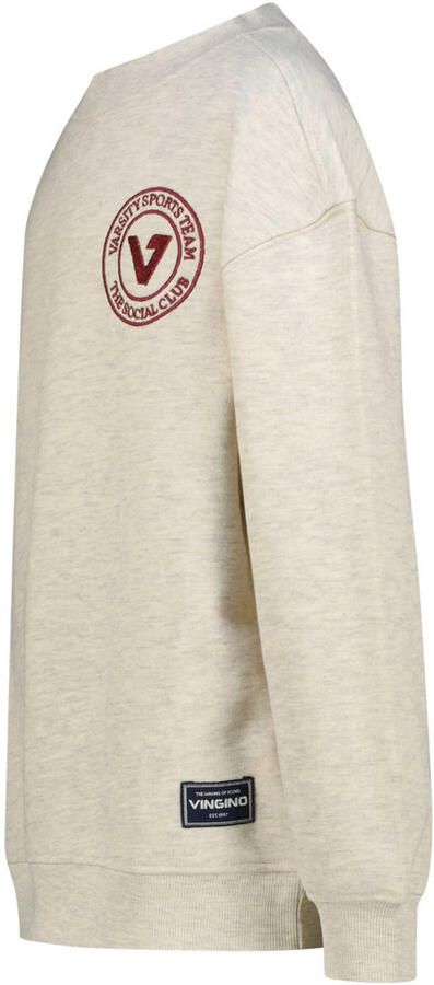 Vingino oversized sweater met backprint beige - Foto 3