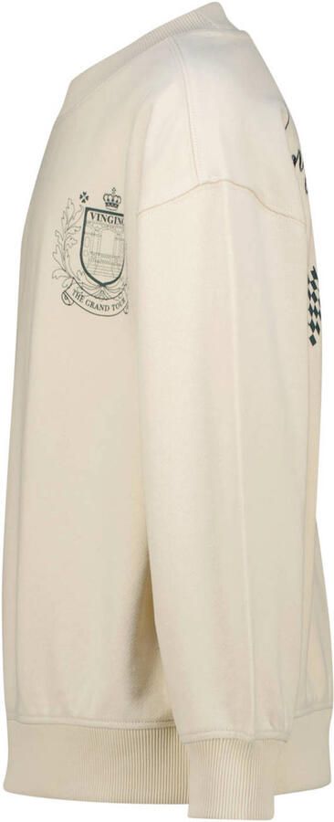 Vingino oversized sweater met backprint beige Backprint - Foto 3