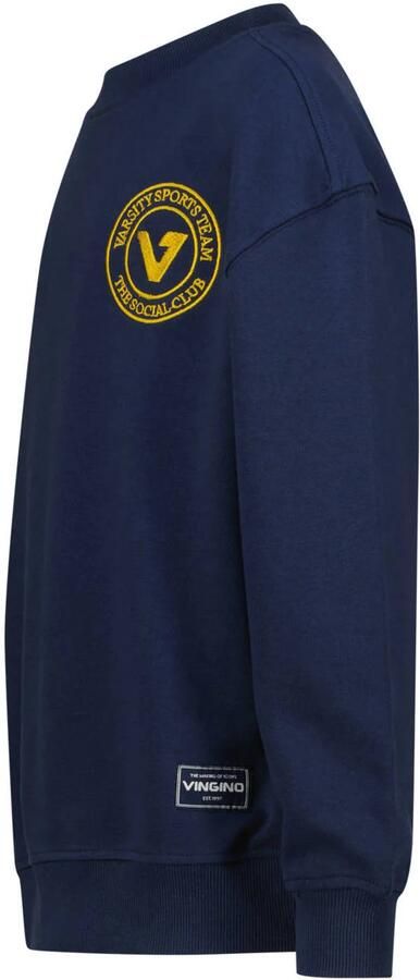 Vingino oversized sweater met backprint donkerblauw - Foto 2