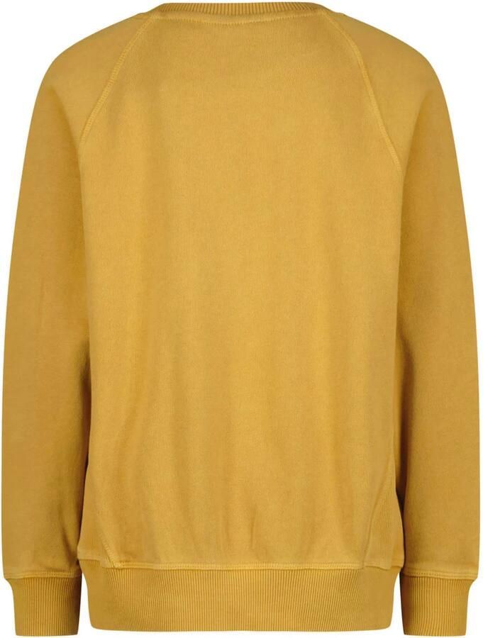 Vingino oversized sweater met print okergeel - Foto 2