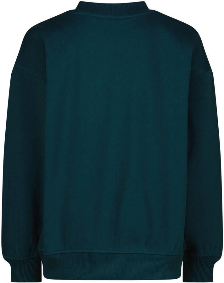 Vingino oversized sweater met tekstprint blauw Tekst - Foto 2