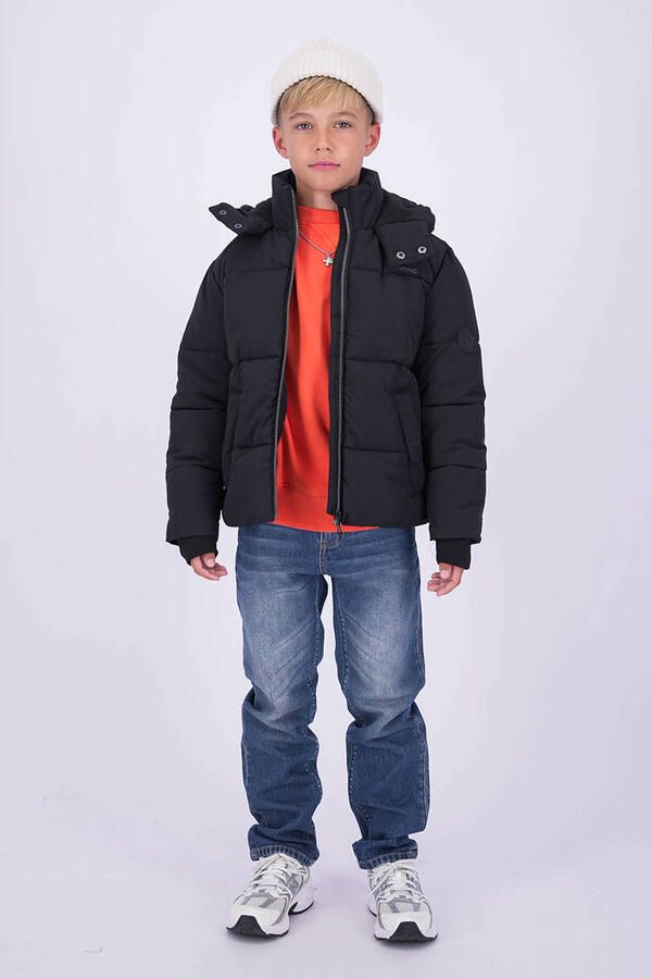 Vingino Paolo straight leg jeans donkerblauw Jongens Denim Effen - Foto 2