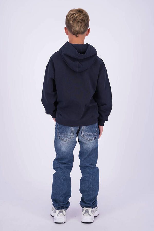 Vingino Paolo straight leg jeans donkerblauw Jongens Denim Effen - Foto 3